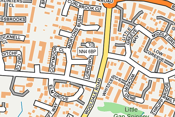 NN4 6BP map - OS OpenMap – Local (Ordnance Survey)