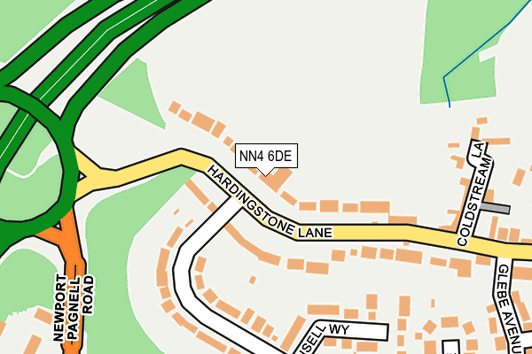 NN4 6DE map - OS OpenMap – Local (Ordnance Survey)
