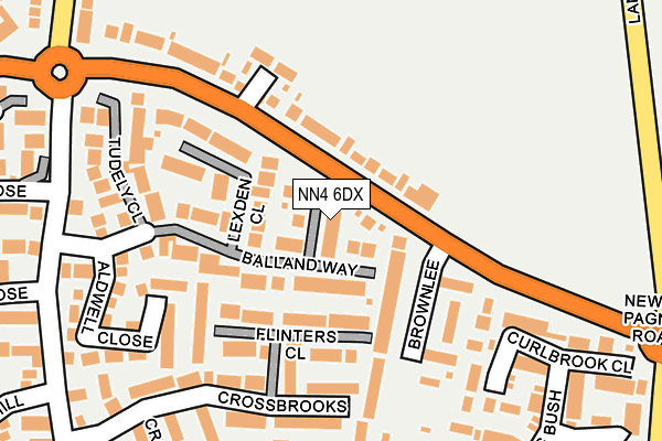 NN4 6DX map - OS OpenMap – Local (Ordnance Survey)