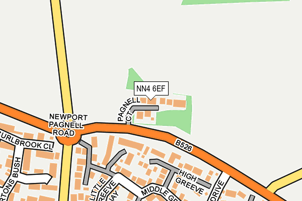 NN4 6EF map - OS OpenMap – Local (Ordnance Survey)