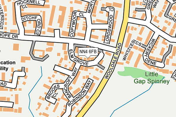 NN4 6FB map - OS OpenMap – Local (Ordnance Survey)