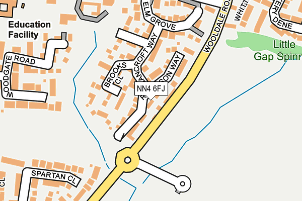 NN4 6FJ map - OS OpenMap – Local (Ordnance Survey)