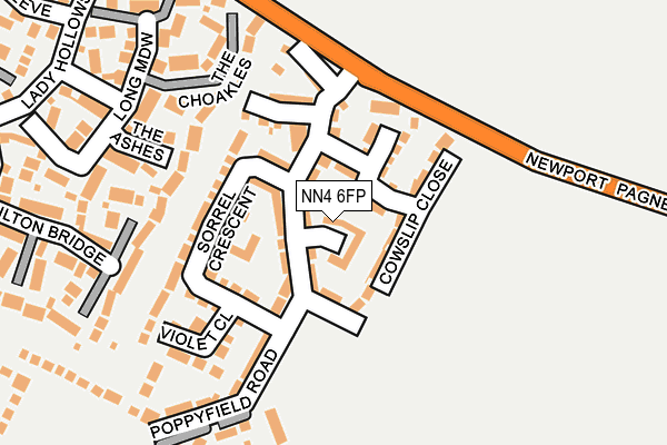 NN4 6FP map - OS OpenMap – Local (Ordnance Survey)