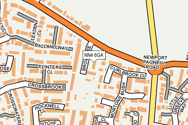 NN4 6GA map - OS OpenMap – Local (Ordnance Survey)