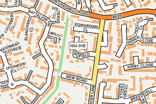 NN4 6HB map - OS OpenMap – Local (Ordnance Survey)