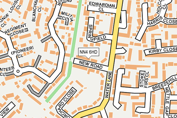 NN4 6HD map - OS OpenMap – Local (Ordnance Survey)