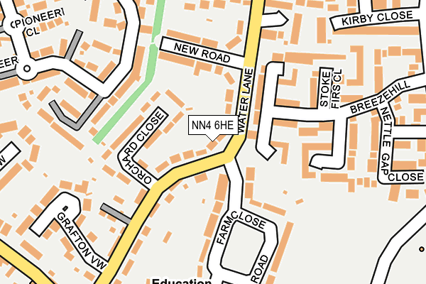 NN4 6HE map - OS OpenMap – Local (Ordnance Survey)