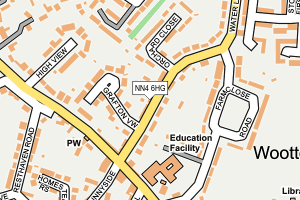 NN4 6HG map - OS OpenMap – Local (Ordnance Survey)