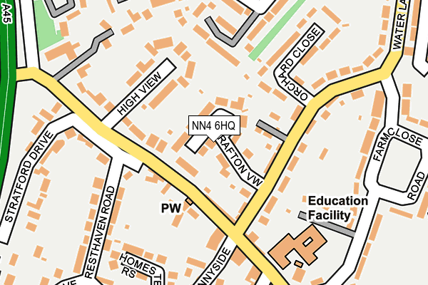NN4 6HQ map - OS OpenMap – Local (Ordnance Survey)