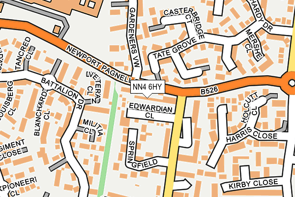 NN4 6HY map - OS OpenMap – Local (Ordnance Survey)