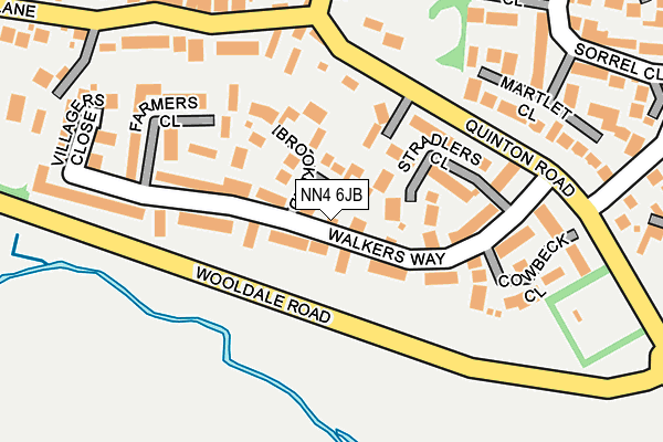NN4 6JB map - OS OpenMap – Local (Ordnance Survey)