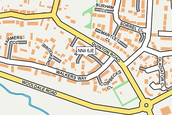 NN4 6JE map - OS OpenMap – Local (Ordnance Survey)