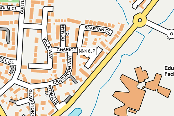 NN4 6JP map - OS OpenMap – Local (Ordnance Survey)