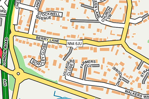 NN4 6JU map - OS OpenMap – Local (Ordnance Survey)