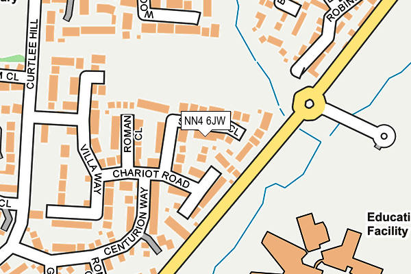 NN4 6JW map - OS OpenMap – Local (Ordnance Survey)