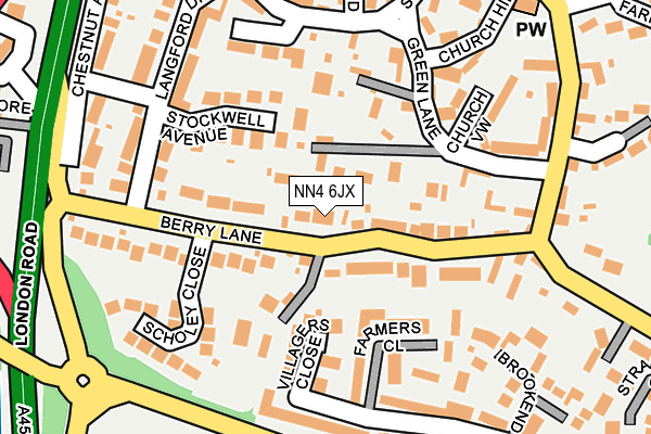 NN4 6JX map - OS OpenMap – Local (Ordnance Survey)