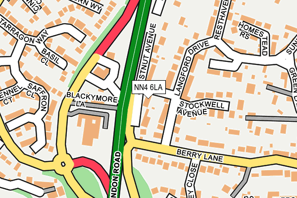 NN4 6LA map - OS OpenMap – Local (Ordnance Survey)