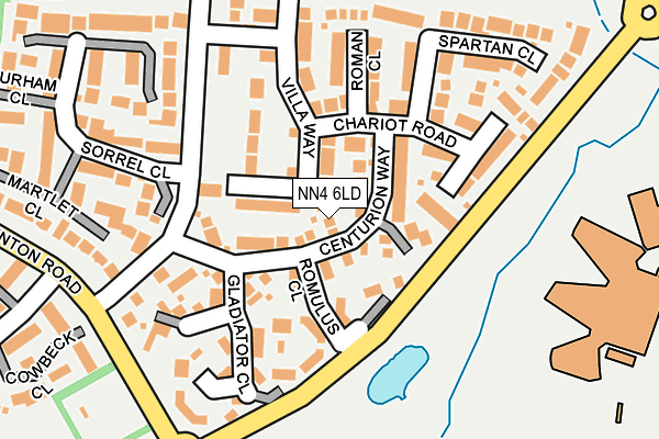 NN4 6LD map - OS OpenMap – Local (Ordnance Survey)