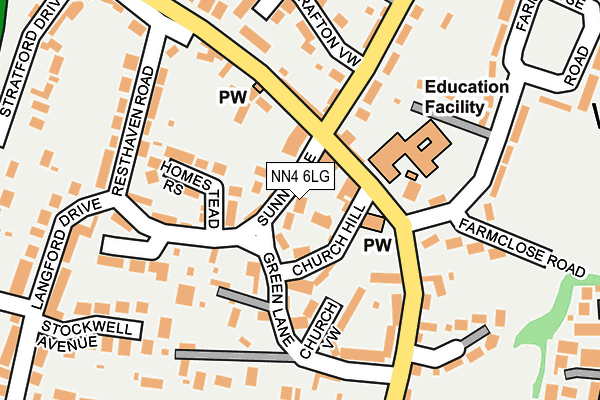 NN4 6LG map - OS OpenMap – Local (Ordnance Survey)
