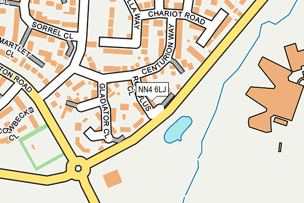 NN4 6LJ map - OS OpenMap – Local (Ordnance Survey)
