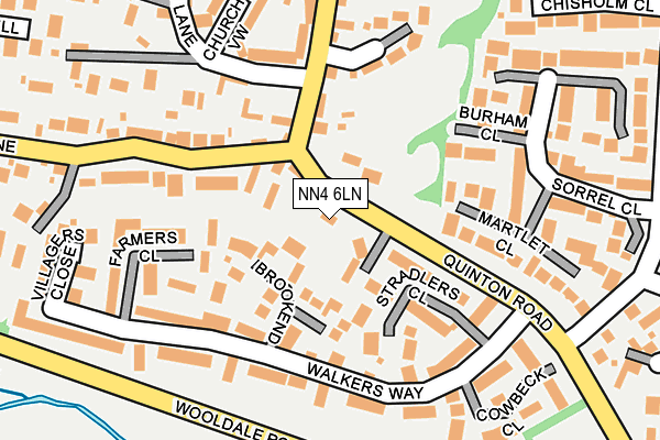 NN4 6LN map - OS OpenMap – Local (Ordnance Survey)