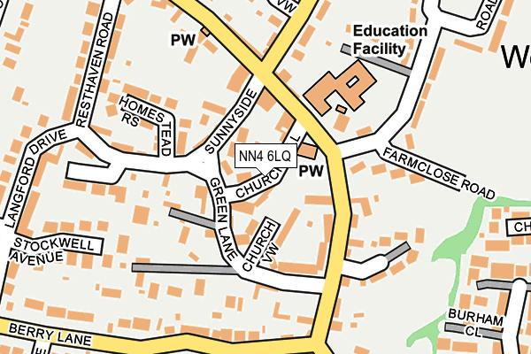 NN4 6LQ map - OS OpenMap – Local (Ordnance Survey)