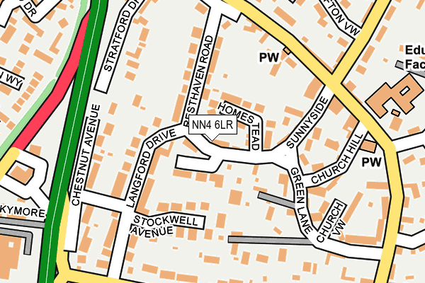 NN4 6LR map - OS OpenMap – Local (Ordnance Survey)