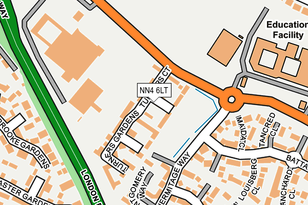 NN4 6LT map - OS OpenMap – Local (Ordnance Survey)
