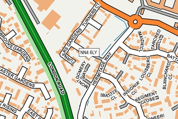 NN4 6LY map - OS OpenMap – Local (Ordnance Survey)