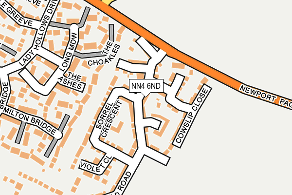 NN4 6ND map - OS OpenMap – Local (Ordnance Survey)