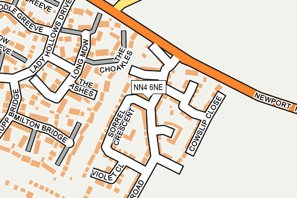 NN4 6NE map - OS OpenMap – Local (Ordnance Survey)