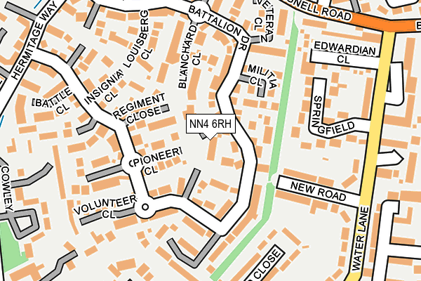 NN4 6RH map - OS OpenMap – Local (Ordnance Survey)