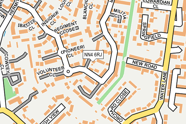 NN4 6RJ map - OS OpenMap – Local (Ordnance Survey)