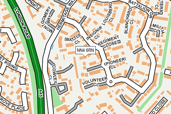 NN4 6RN map - OS OpenMap – Local (Ordnance Survey)