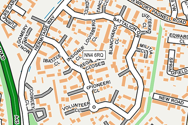 NN4 6RQ map - OS OpenMap – Local (Ordnance Survey)