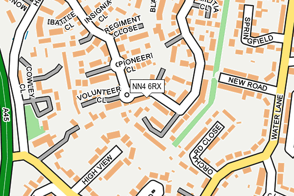 NN4 6RX map - OS OpenMap – Local (Ordnance Survey)