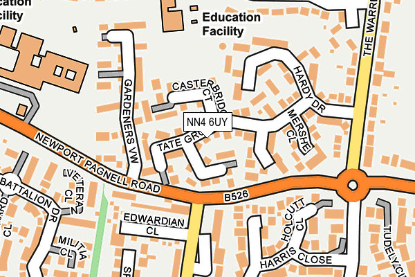 NN4 6UY map - OS OpenMap – Local (Ordnance Survey)