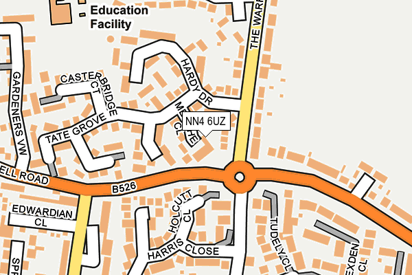 NN4 6UZ map - OS OpenMap – Local (Ordnance Survey)