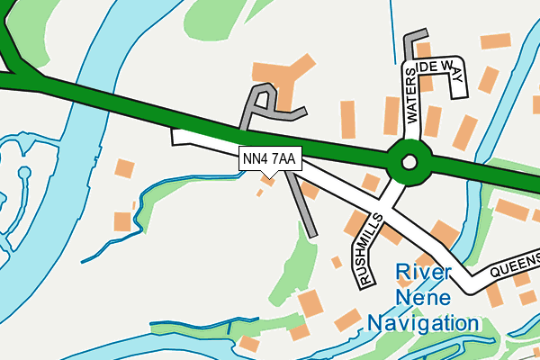 NN4 7AA map - OS OpenMap – Local (Ordnance Survey)