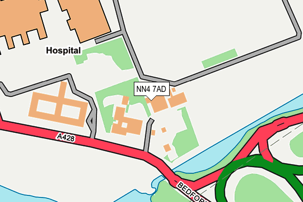 NN4 7AD map - OS OpenMap – Local (Ordnance Survey)