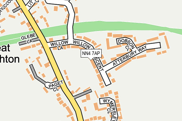 NN4 7AP map - OS OpenMap – Local (Ordnance Survey)