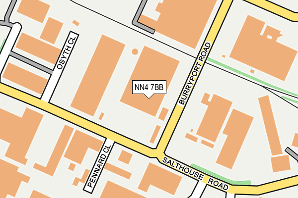 NN4 7BB map - OS OpenMap – Local (Ordnance Survey)