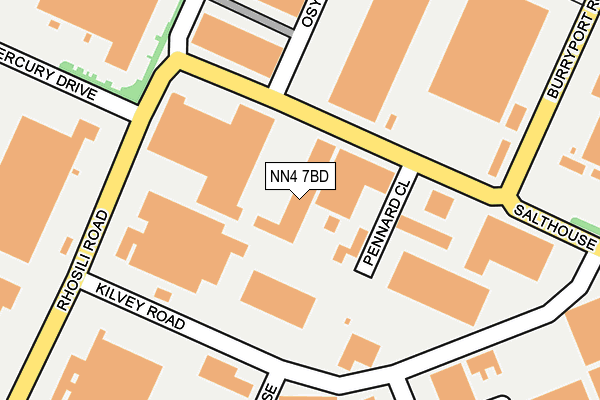 NN4 7BD map - OS OpenMap – Local (Ordnance Survey)
