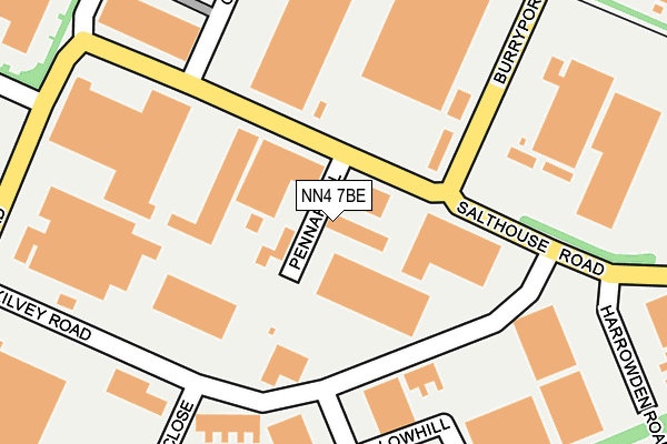 NN4 7BE map - OS OpenMap – Local (Ordnance Survey)