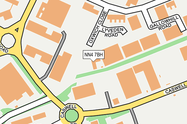 NN4 7BH map - OS OpenMap – Local (Ordnance Survey)
