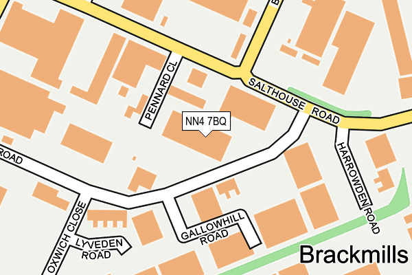 NN4 7BQ map - OS OpenMap – Local (Ordnance Survey)