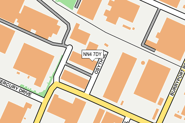 NN4 7DY map - OS OpenMap – Local (Ordnance Survey)