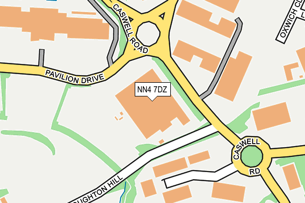 NN4 7DZ map - OS OpenMap – Local (Ordnance Survey)
