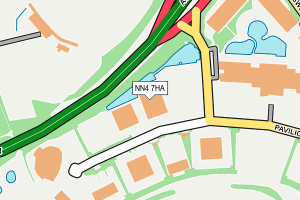 NN4 7HA map - OS OpenMap – Local (Ordnance Survey)