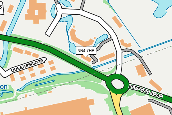 NN4 7HB map - OS OpenMap – Local (Ordnance Survey)
